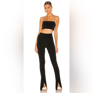 Norma Kamali ‘Spat’ Split Hem Legging